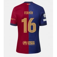 Barcelona Fermin Lopez #16 Domáci futbalový dres 2024-25 Krátky Rukáv